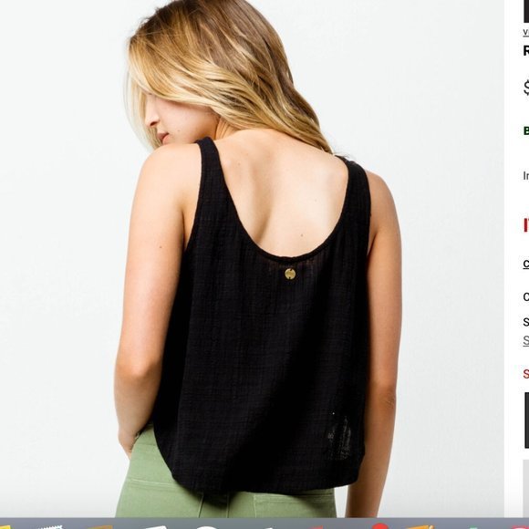 NWT Rip Curl Koa Crop Tank - Picture 4 of 5